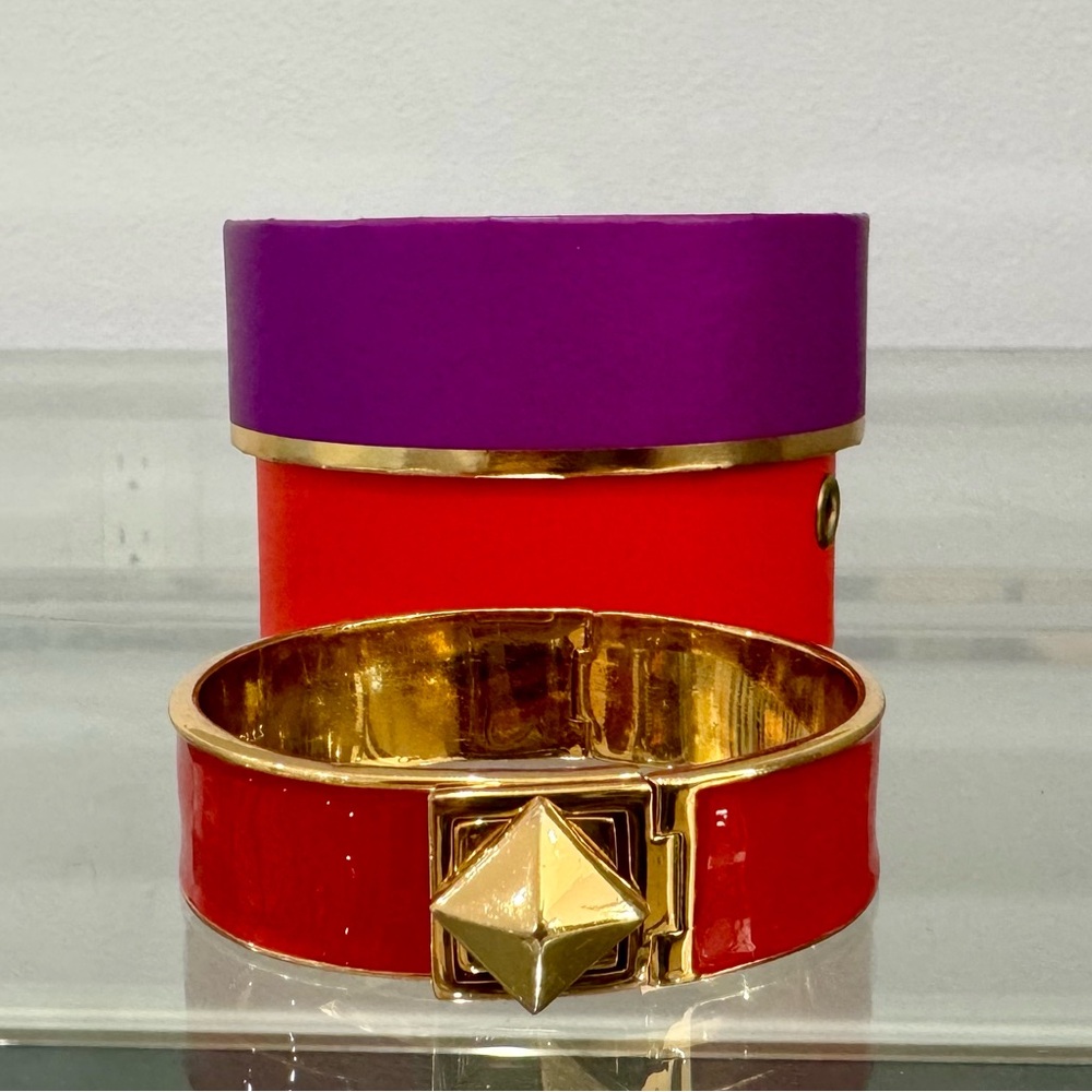 Kate Spade Red and Gold Bangle